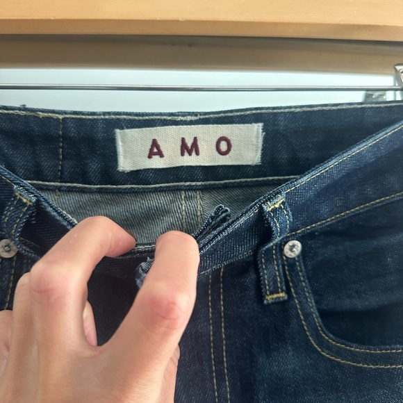 Amo Chloe Crop High Rise Denim Jeans - Picture 2 of 10